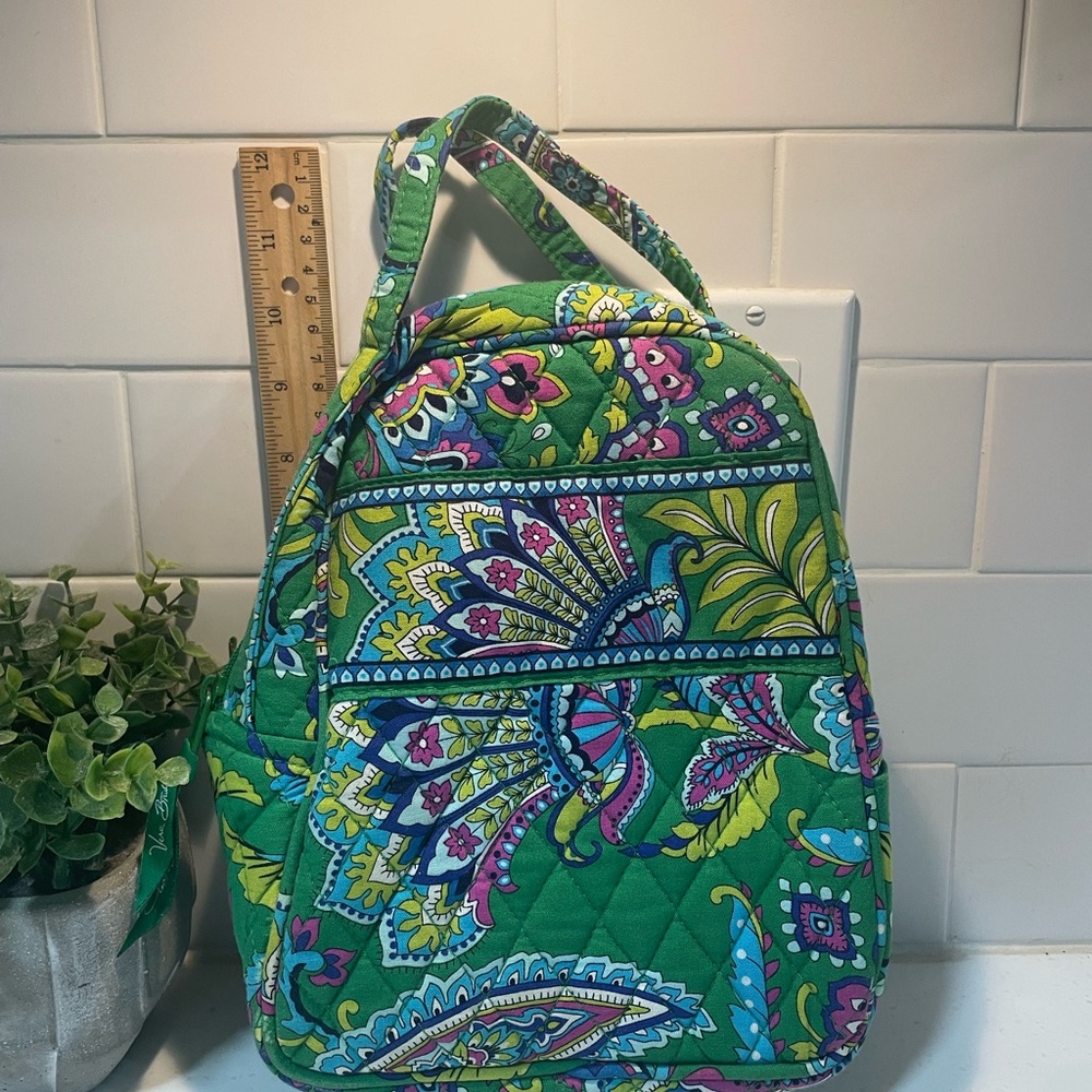 Retired Vera Bradley Emerald Paisley Green Quilted Bag